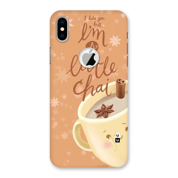 A Little Chai Back Case for iPhone XS Logo Cut