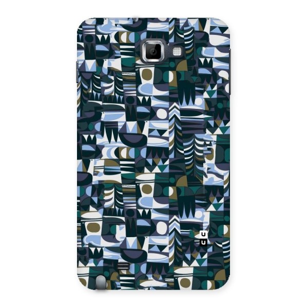 Abstract Blues Back Case for Galaxy Note