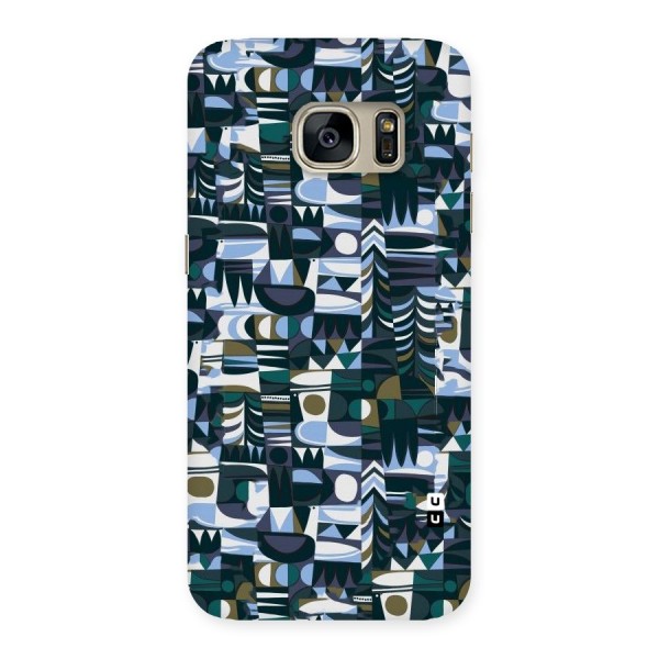 Abstract Blues Back Case for Galaxy S7