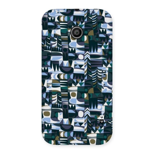 Abstract Blues Back Case for Moto E