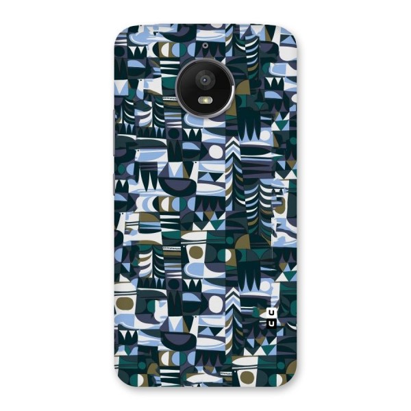 Abstract Blues Back Case for Moto E4 Plus