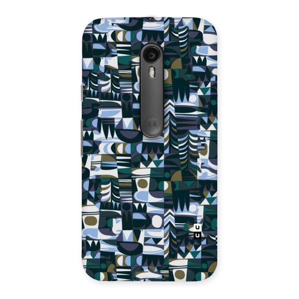 Abstract Blues Back Case for Moto G3