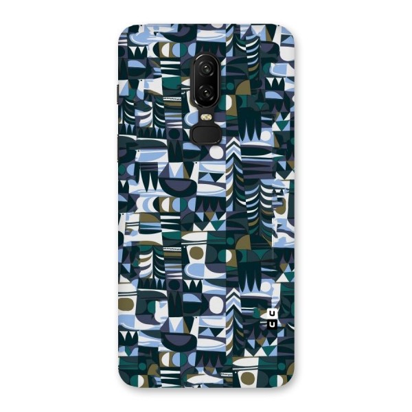 Abstract Blues Back Case for OnePlus 6