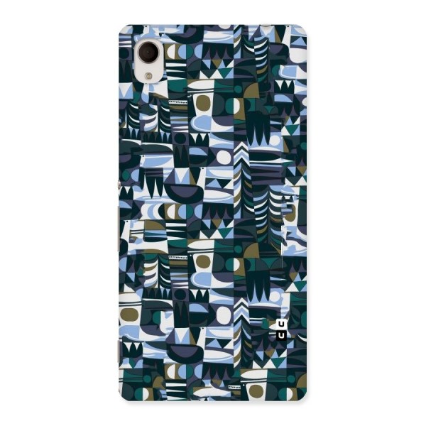 Abstract Blues Back Case for Sony Xperia M4