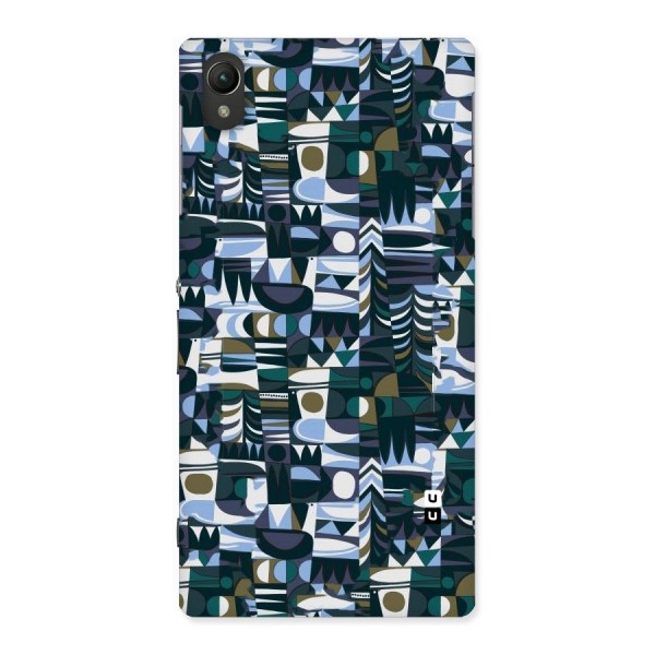 Abstract Blues Back Case for Sony Xperia Z1