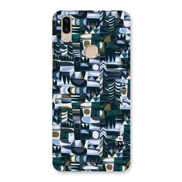 Abstract Blues Back Case for Vivo V9