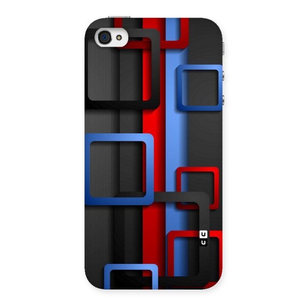 Abstract Box Back Case for iPhone 4 4s