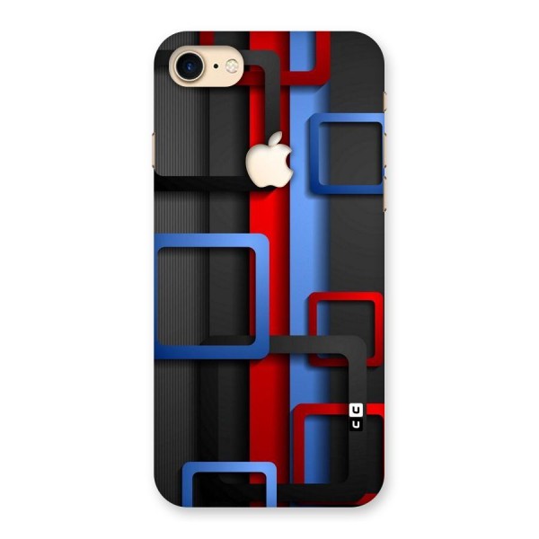 Abstract Box Back Case for iPhone 7 Apple Cut