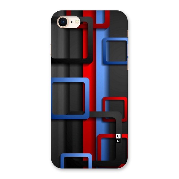 Abstract Box Back Case for iPhone 8