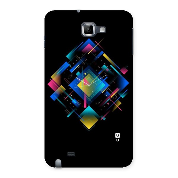 Abstract Clock Back Case for Galaxy Note