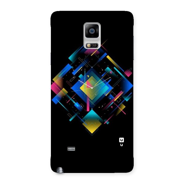 Abstract Clock Back Case for Galaxy Note 4