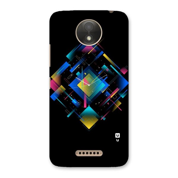 Abstract Clock Back Case for Moto C Plus