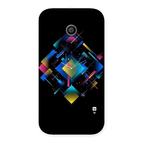 Abstract Clock Back Case for Moto E