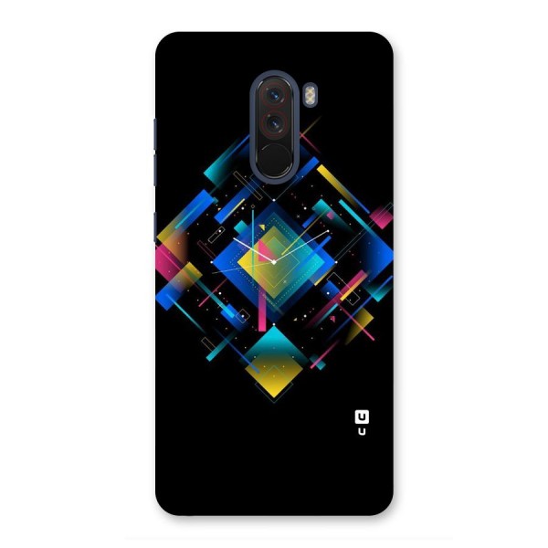 Abstract Clock Back Case for Poco F1