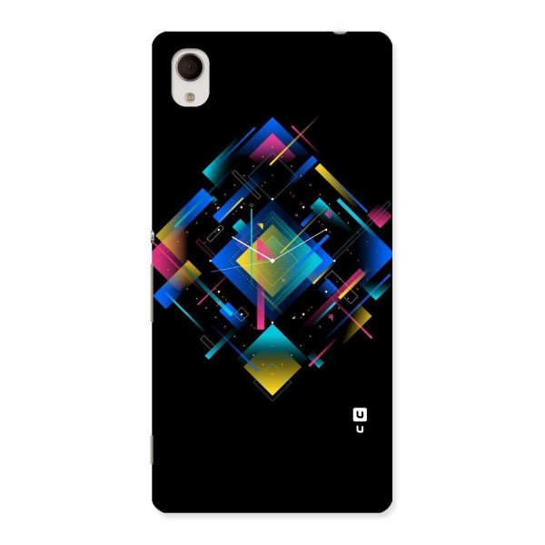 Abstract Clock Back Case for Xperia M4 Aqua