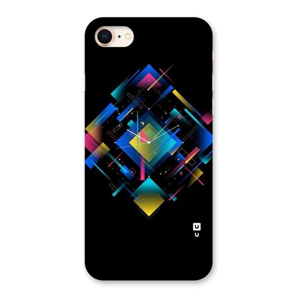 Abstract Clock Back Case for iPhone 8