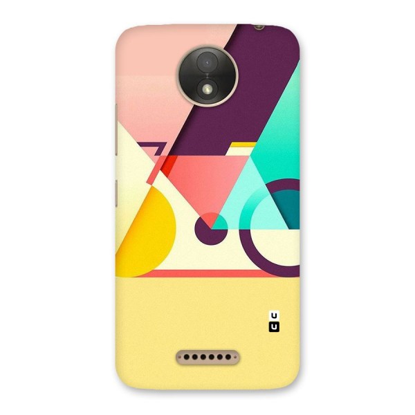 Abstract Cycle Back Case for Moto C Plus