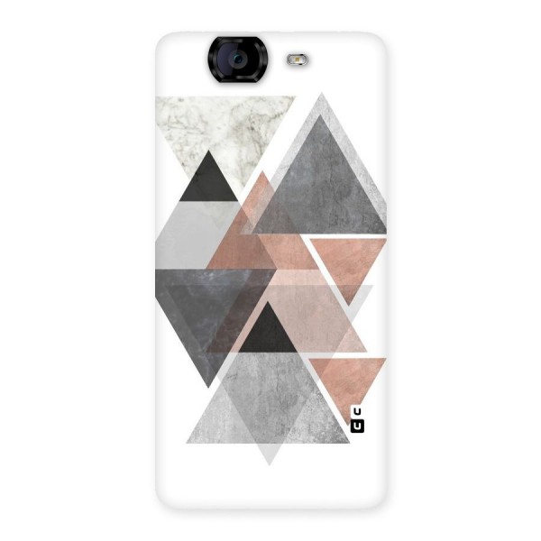 Abstract Diamond Pink Design Back Case for Canvas Knight A350