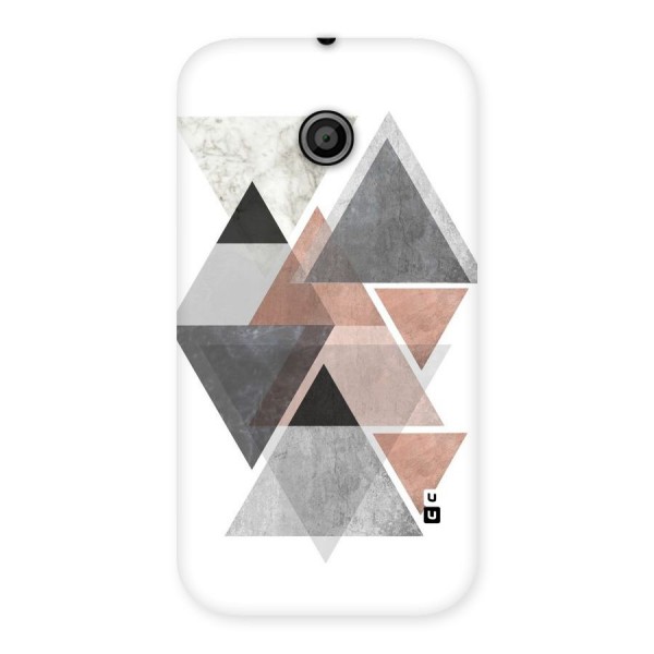 Abstract Diamond Pink Design Back Case for Moto E