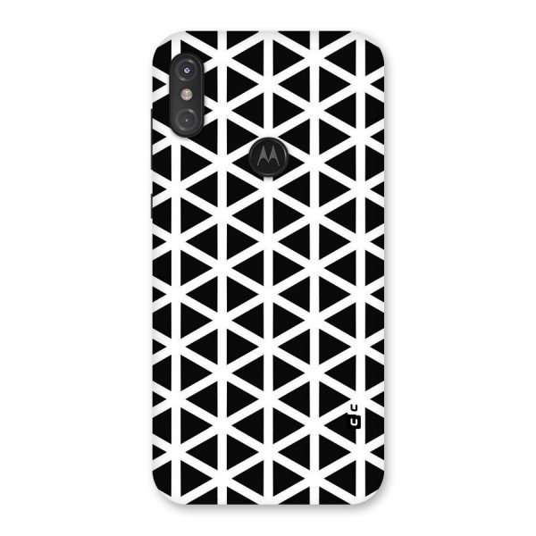 Abstract Geometry Maze Back Case for Motorola One Power