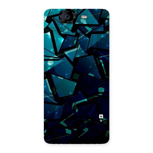 Abstract Glass Design Back Case for Canvas Knight A350