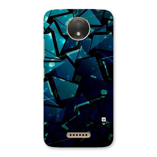 Abstract Glass Design Back Case for Moto C Plus