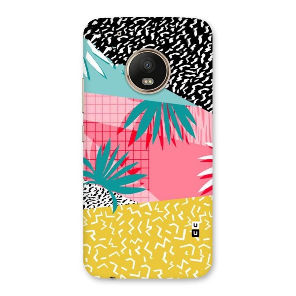 Abstract Grass Hues Back Case for Moto G5 Plus