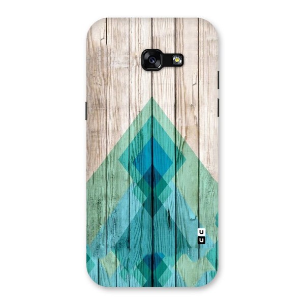 Abstract Green And Wood Back Case for Galaxy A5 2017