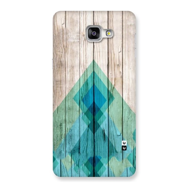 Abstract Green And Wood Back Case for Galaxy A9