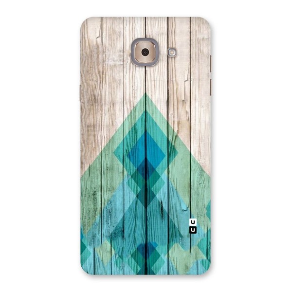 Abstract Green And Wood Back Case for Galaxy J7 Max