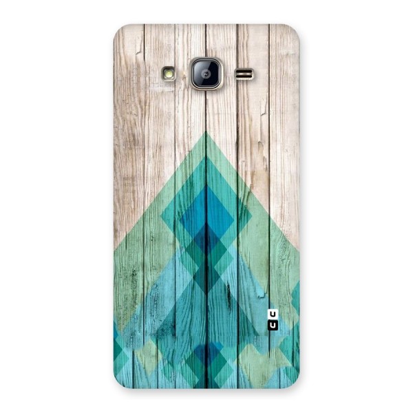 Abstract Green And Wood Back Case for Galaxy On5