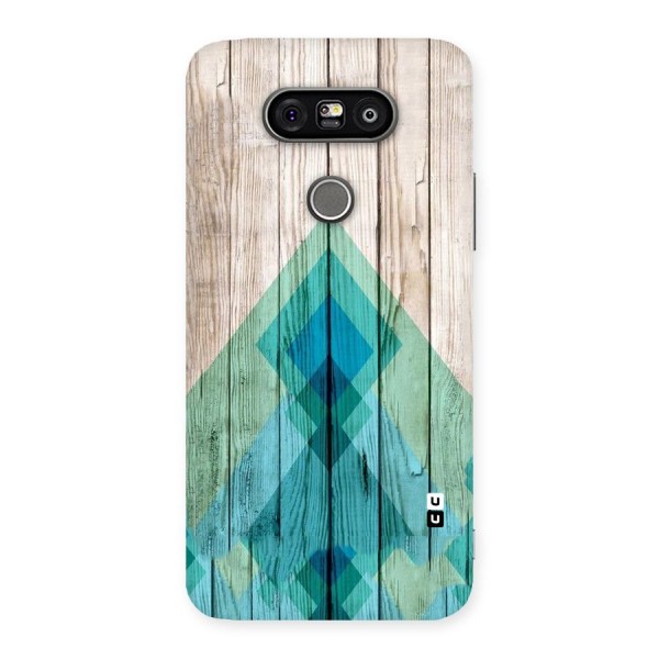 Abstract Green And Wood Back Case for LG G5