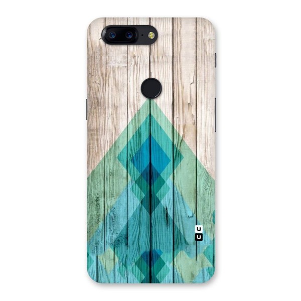 Abstract Green And Wood Back Case for OnePlus 5T