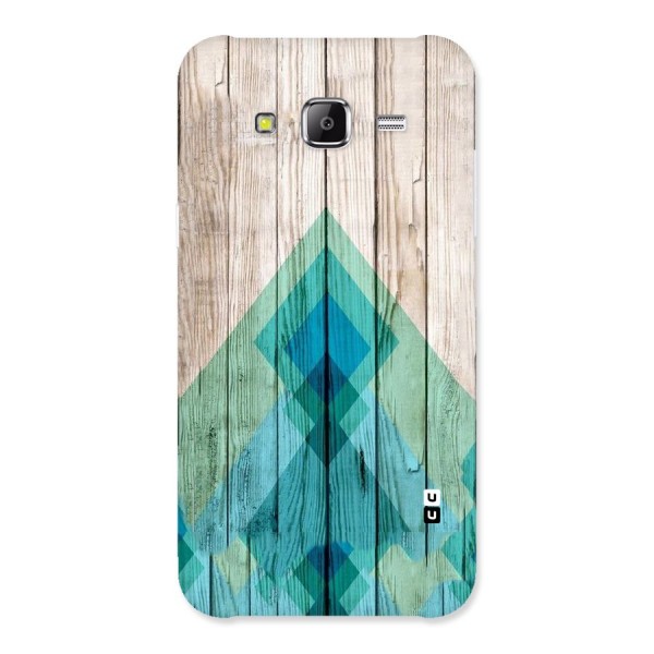 Abstract Green And Wood Back Case for Samsung Galaxy J5