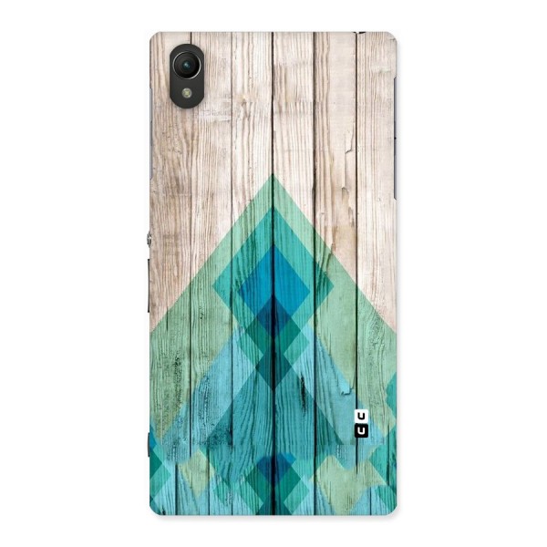 Abstract Green And Wood Back Case for Sony Xperia Z1