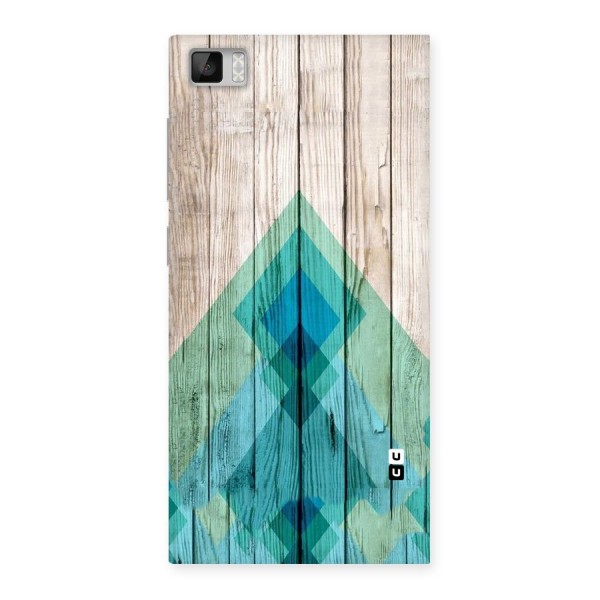 Abstract Green And Wood Back Case for Xiaomi Mi3