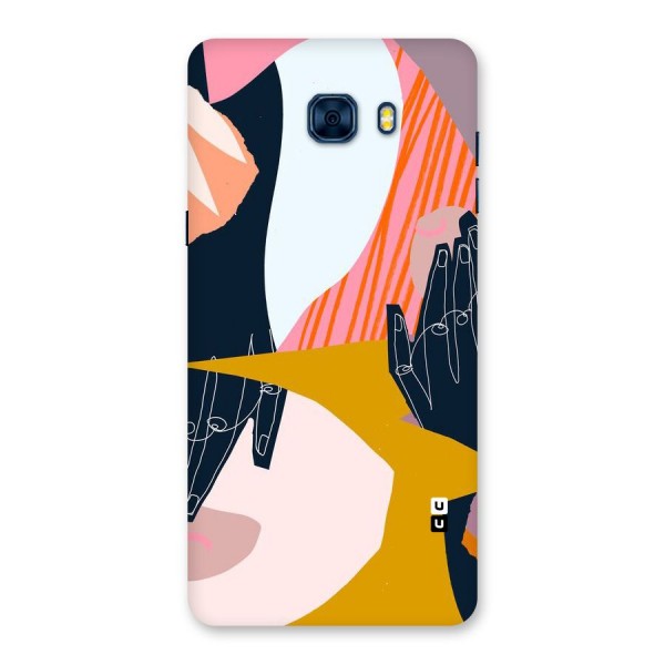 Abstract Hands Back Case for Galaxy C7 Pro