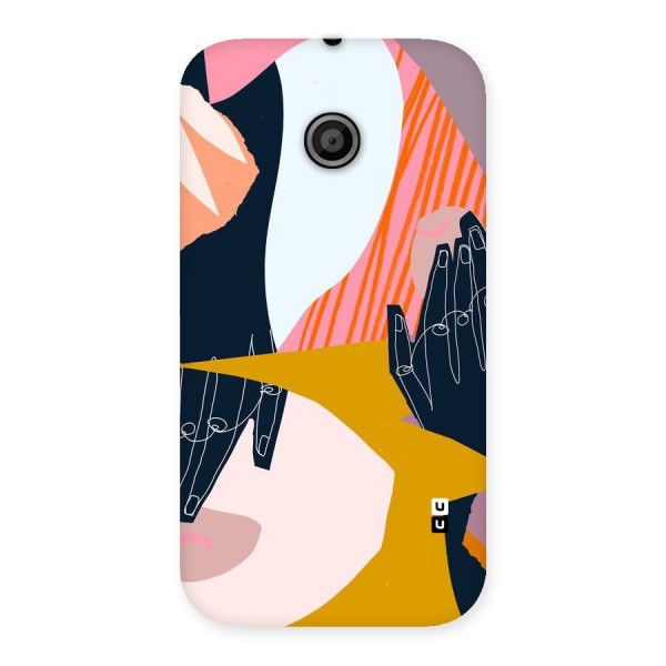 Abstract Hands Back Case for Moto E