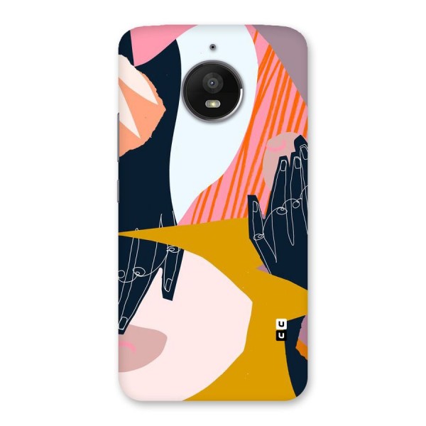 Abstract Hands Back Case for Moto E4 Plus