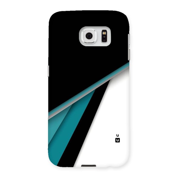 Abstract Lines Of Blue Back Case for Samsung Galaxy S6