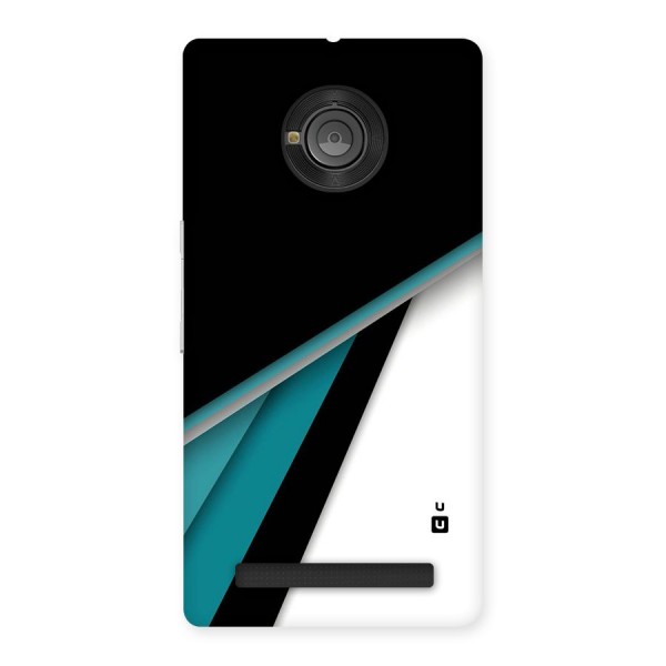 Abstract Lines Of Blue Back Case for Yu Yuphoria