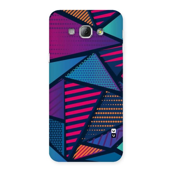 Abstract Lines Polka Back Case for Galaxy A8