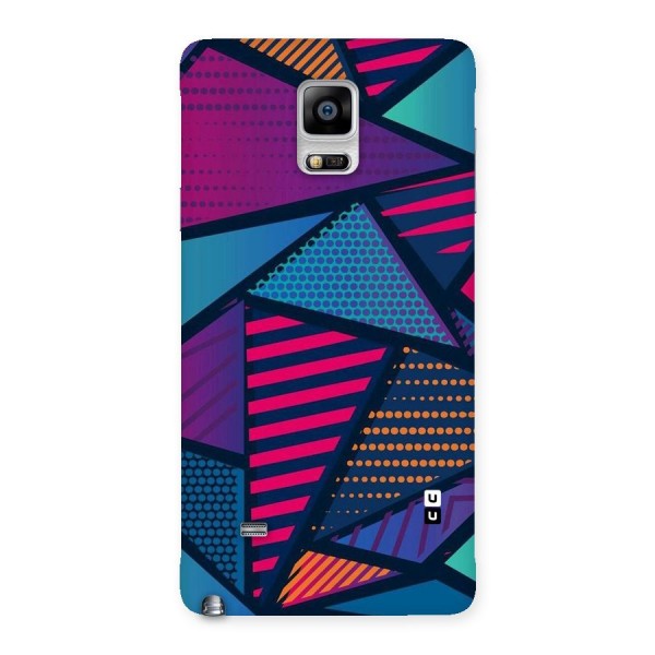 Abstract Lines Polka Back Case for Galaxy Note 4