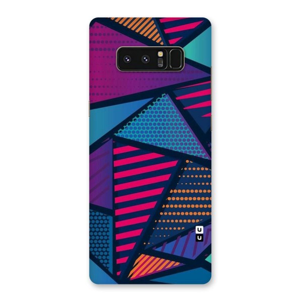 Abstract Lines Polka Back Case for Galaxy Note 8