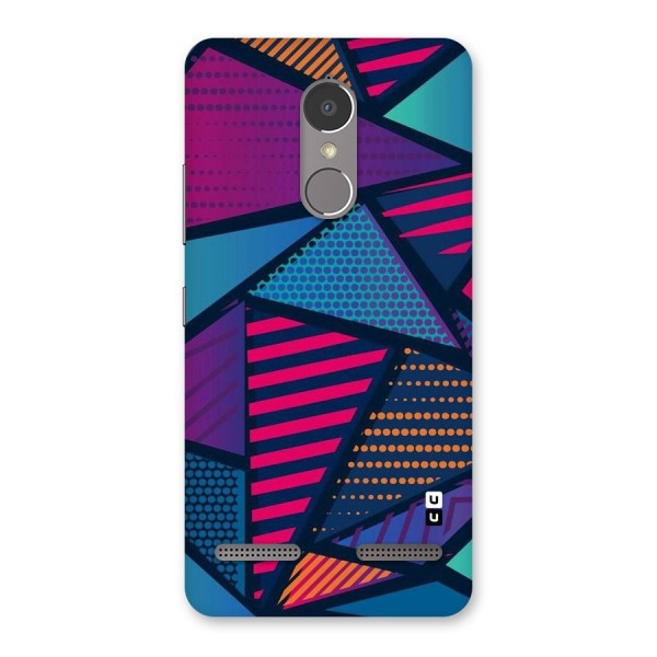 Abstract Lines Polka Back Case for Lenovo K6 Power