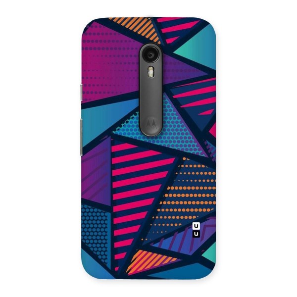 Abstract Lines Polka Back Case for Moto G3