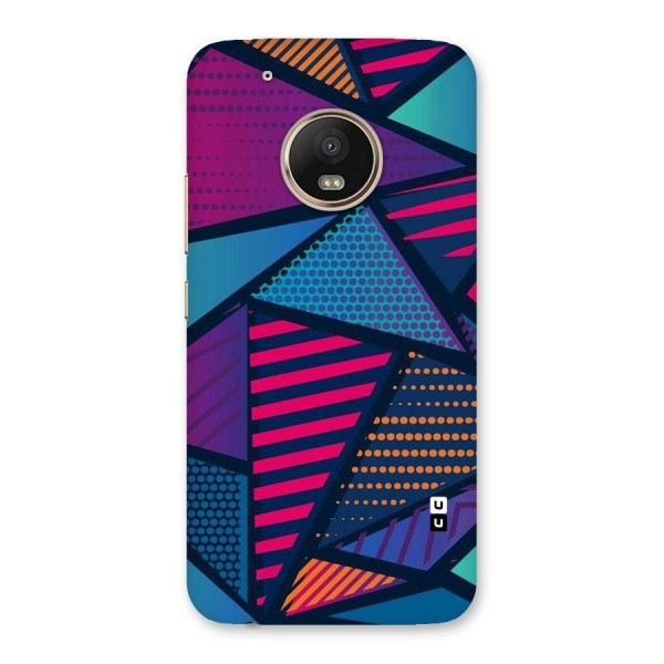 Abstract Lines Polka Back Case for Moto G5 Plus