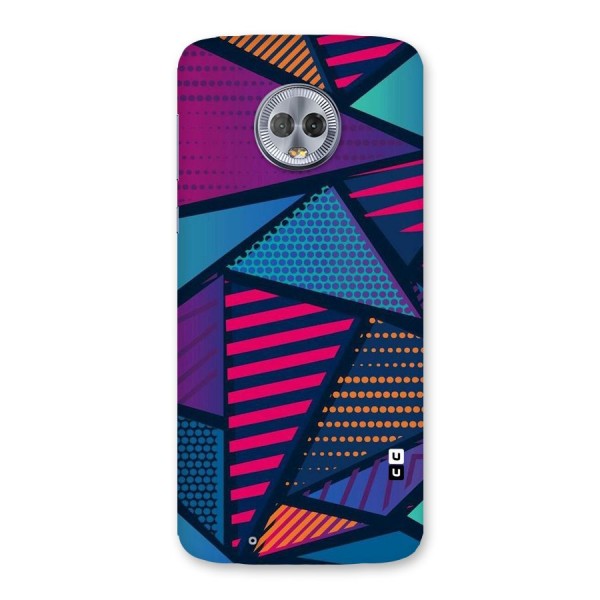 Abstract Lines Polka Back Case for Moto G6