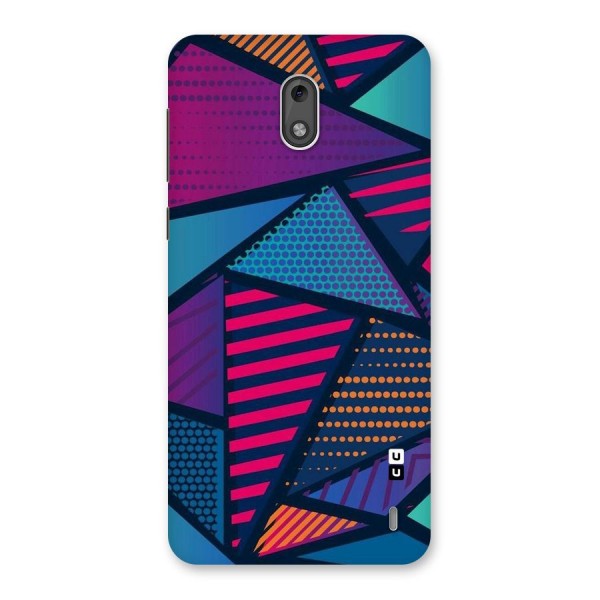 Abstract Lines Polka Back Case for Nokia 2