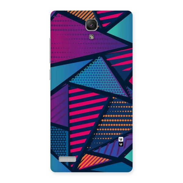 Abstract Lines Polka Back Case for Redmi Note